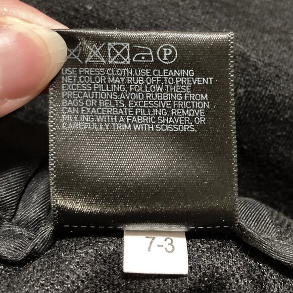 UNIQLO Black wool blend pencil skirt with pockets ~ Corporate goth XS SMALL - Picture 9 of 10